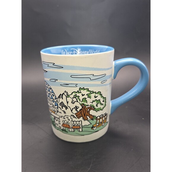 Disney Other - Walt Disney World FOUR PARKS CERAMIC MUG Cup Magic Kingdom EPCOT Hollywood